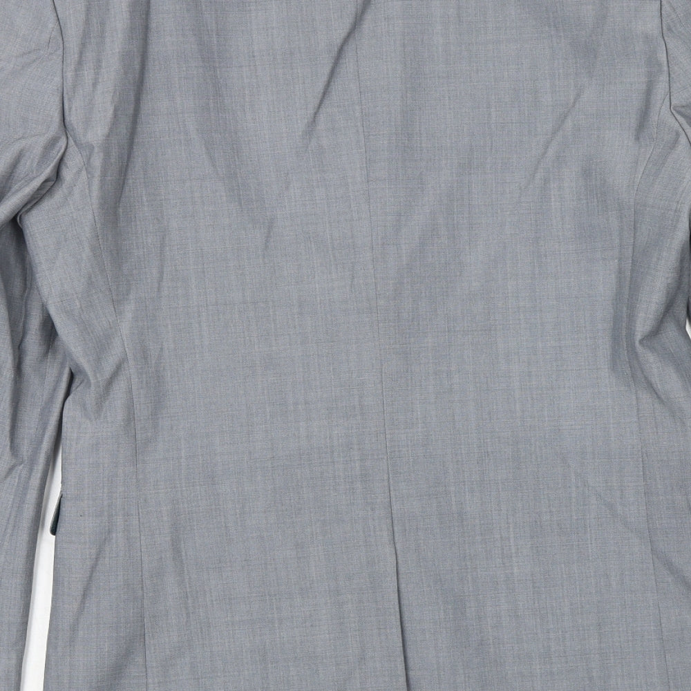 NEXT Mens Grey Wool Jacket Suit Jacket Size 38 Regular