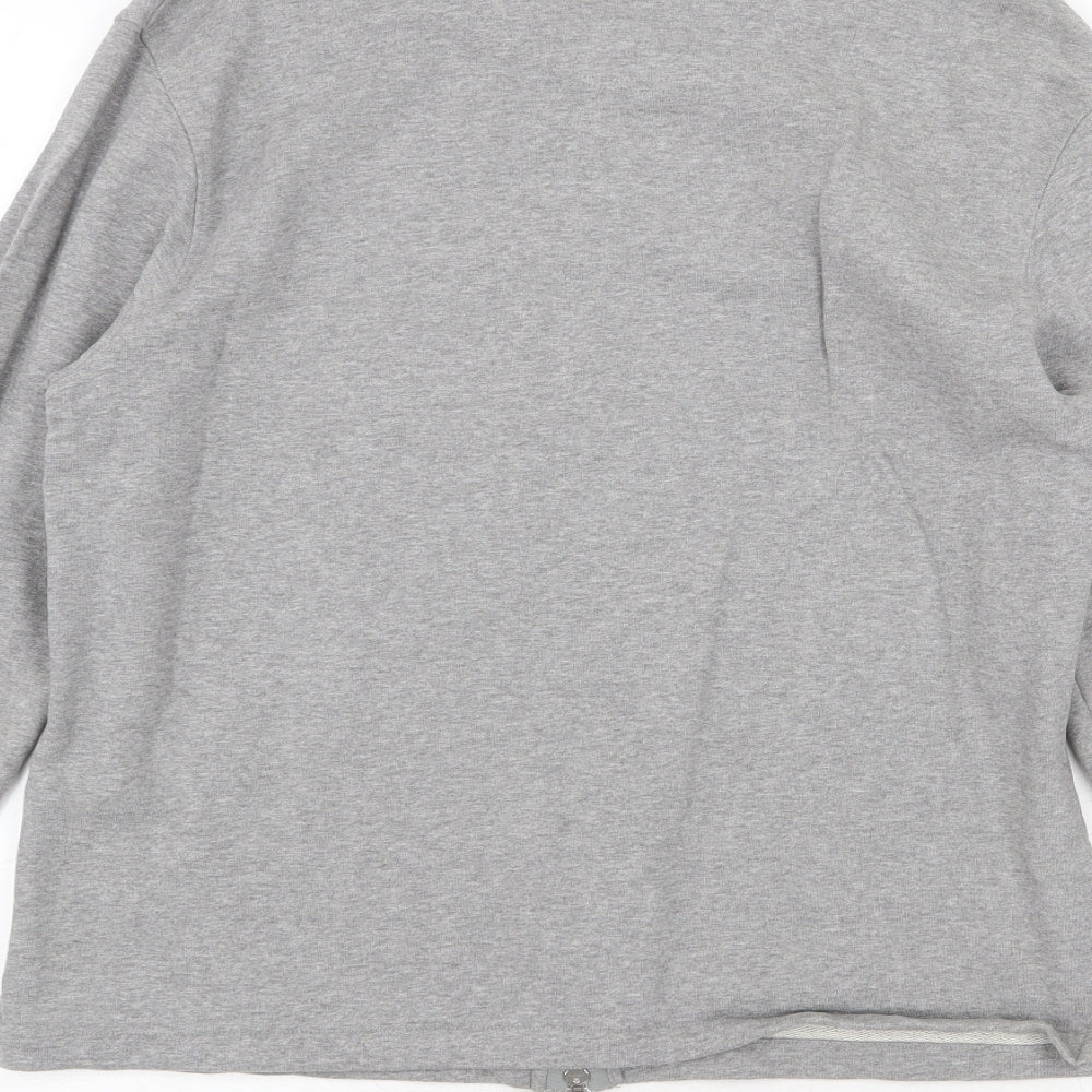 Setton Mens Grey Polyester Full Zip Sweatshirt Size L Zip