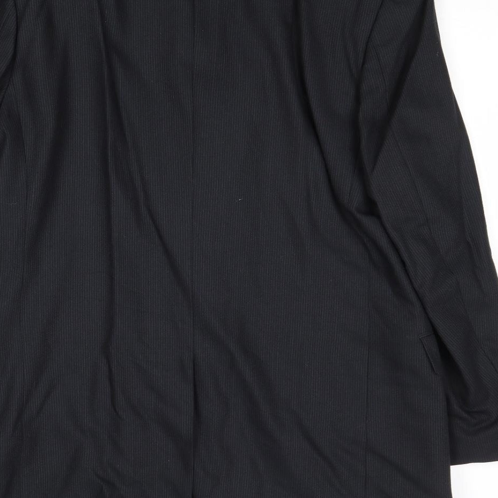 Tom English Mens Black Wool Jacket Suit Jacket Size 40 Regular