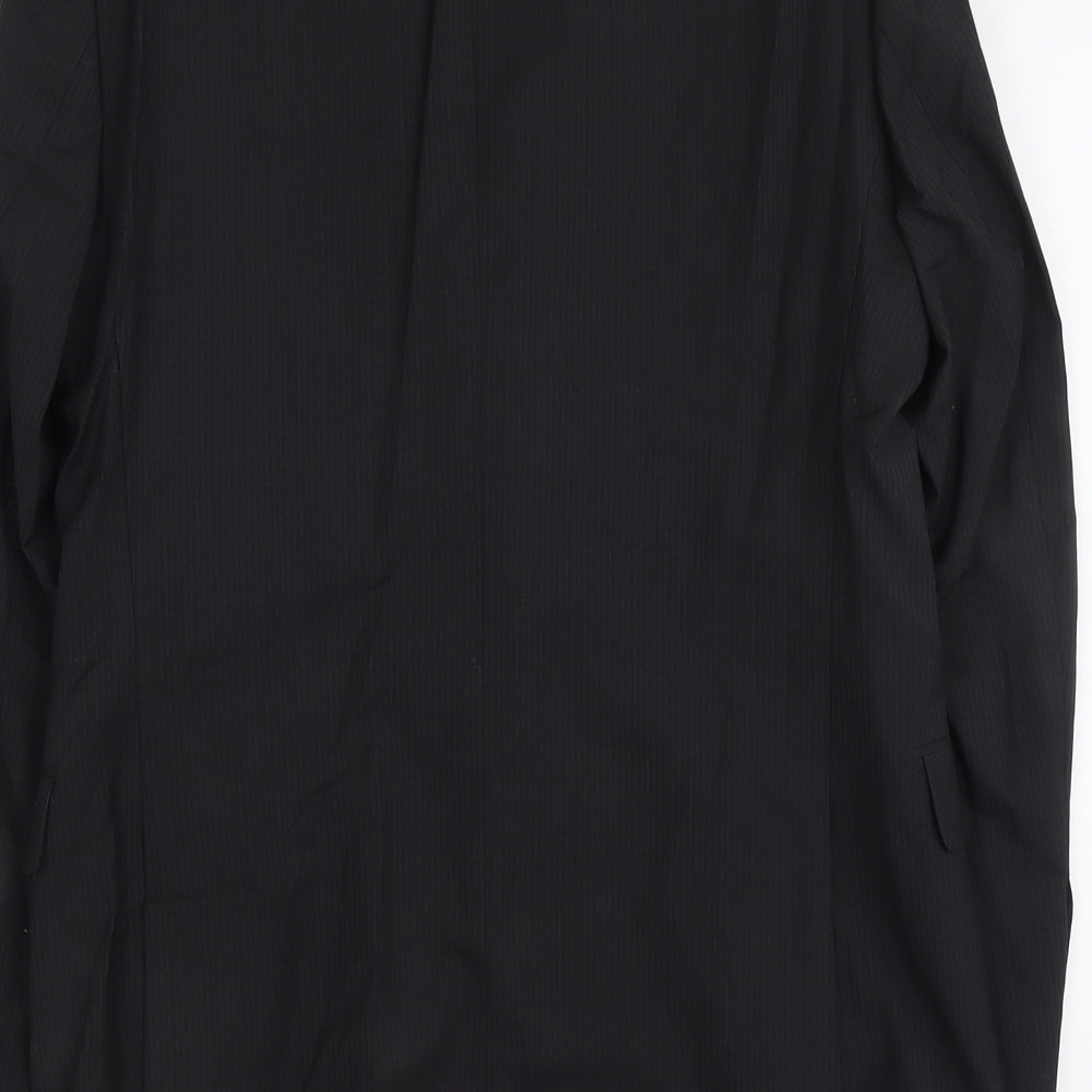 Marks & Spencer Mens Black Wool Jacket Suit Jacket Size M Regular