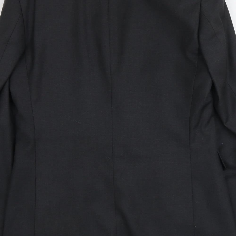 Karl Jackson Mens Grey Polyester Jacket Suit Jacket Size S Regular