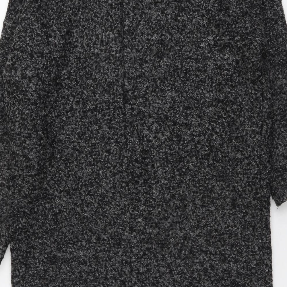 H&M Womens Grey V-Neck Acrylic Cardigan Jumper Size S