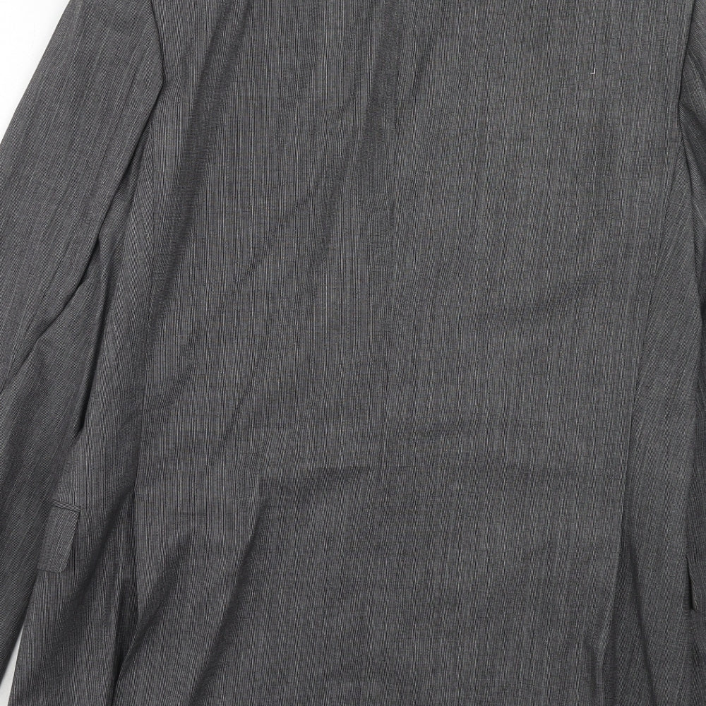 St Michael Mens Grey Wool Jacket Suit Jacket Size 42 Regular