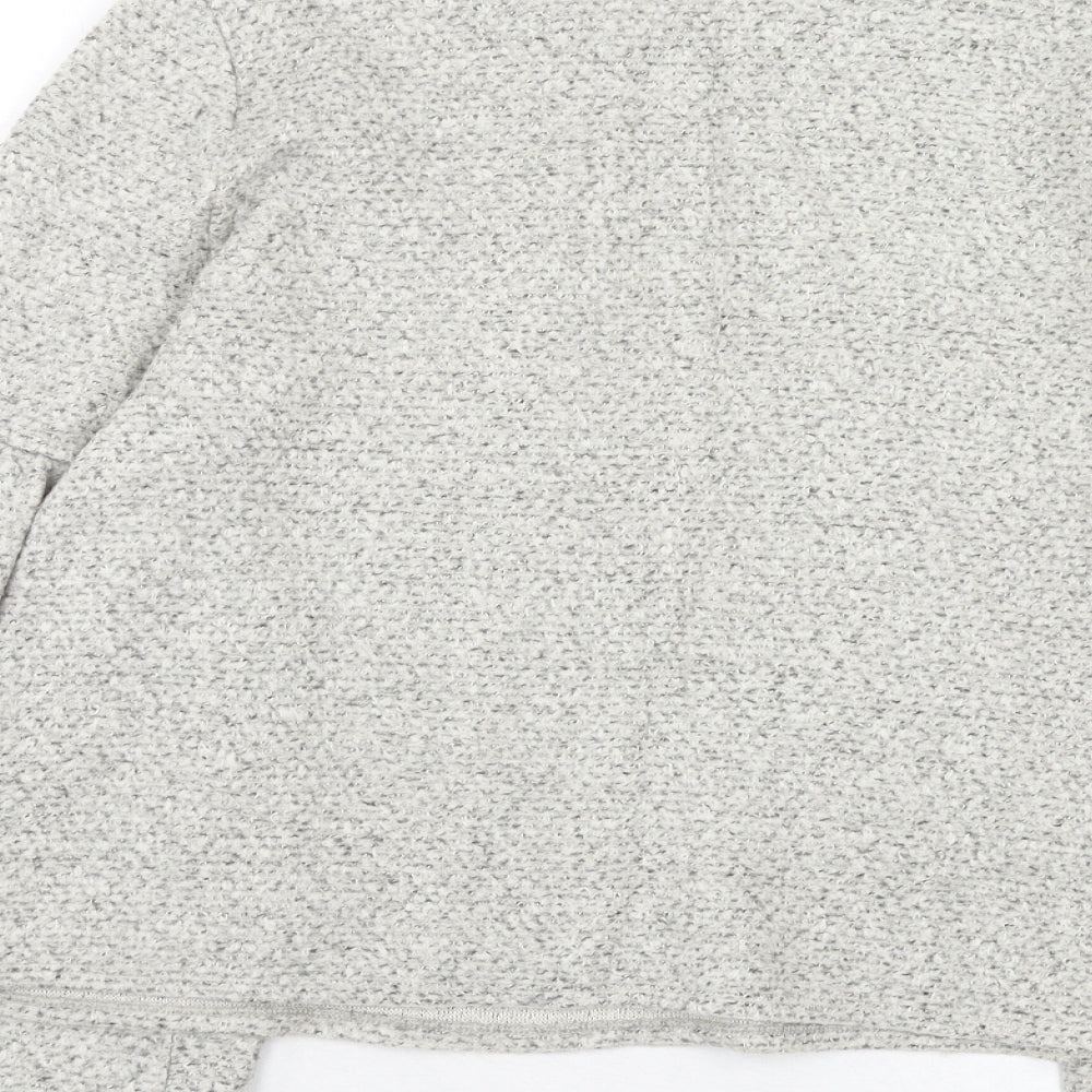 Marks and Spencer Womens Grey Round Neck Acrylic Pullover Jumper Size 10
