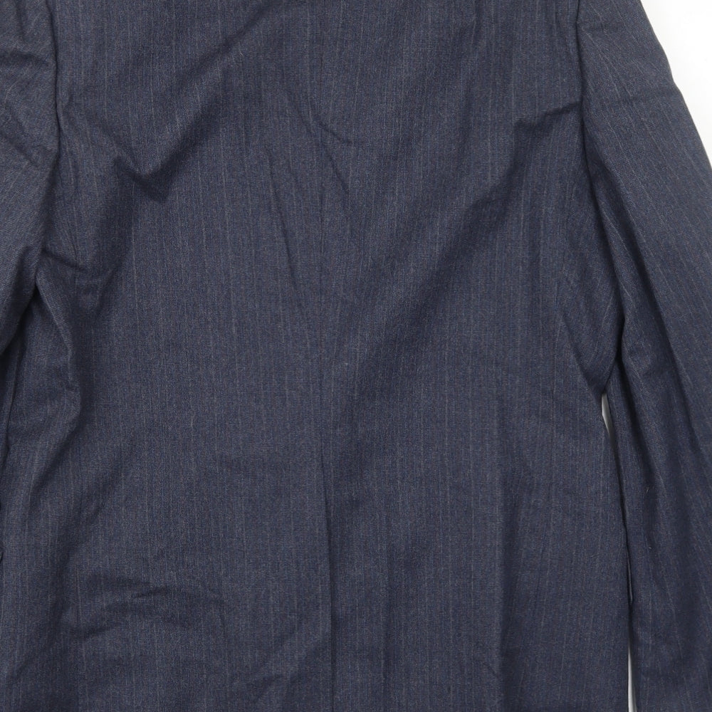 Paul Jardine Mens Blue Striped Wool Jacket Suit Jacket Size 40 Regular