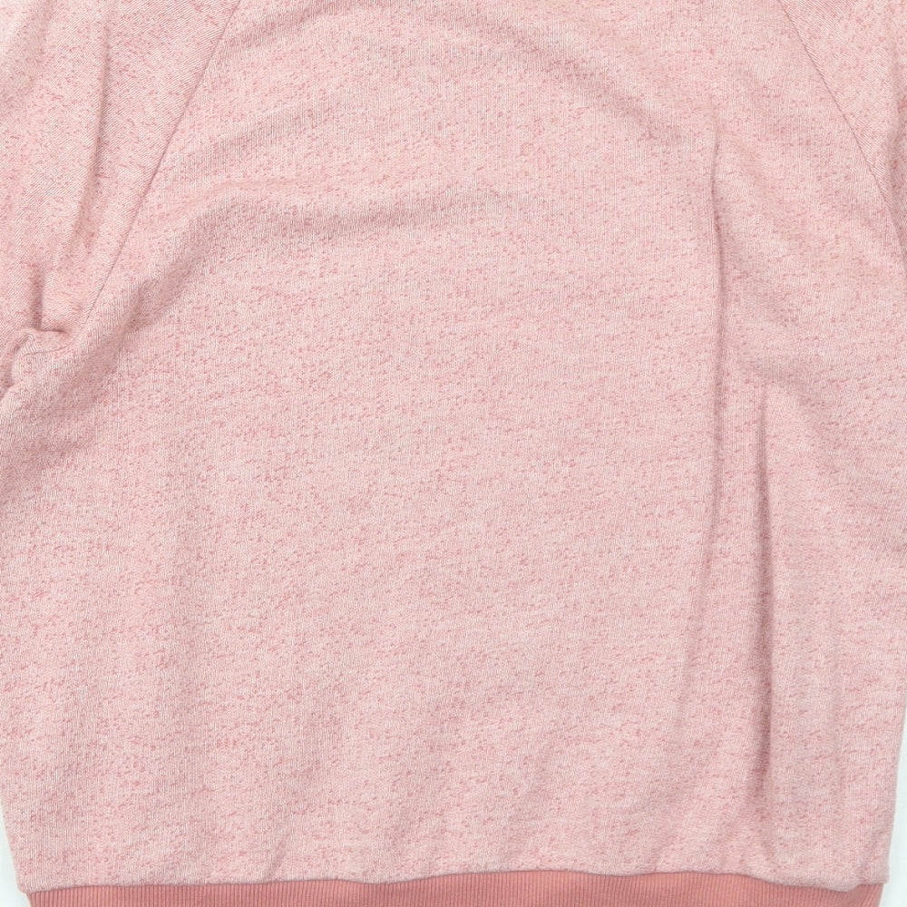 River Island Womens Pink Cotton Pullover Sweatshirt Size 8 Pullover - Penguin