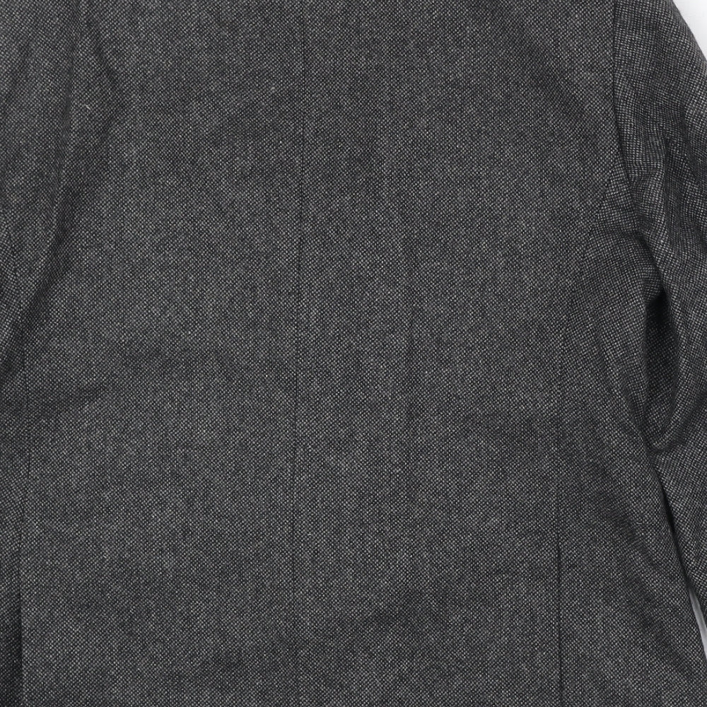 New Look Mens Grey Wool Jacket Suit Jacket Size 42 Regular
