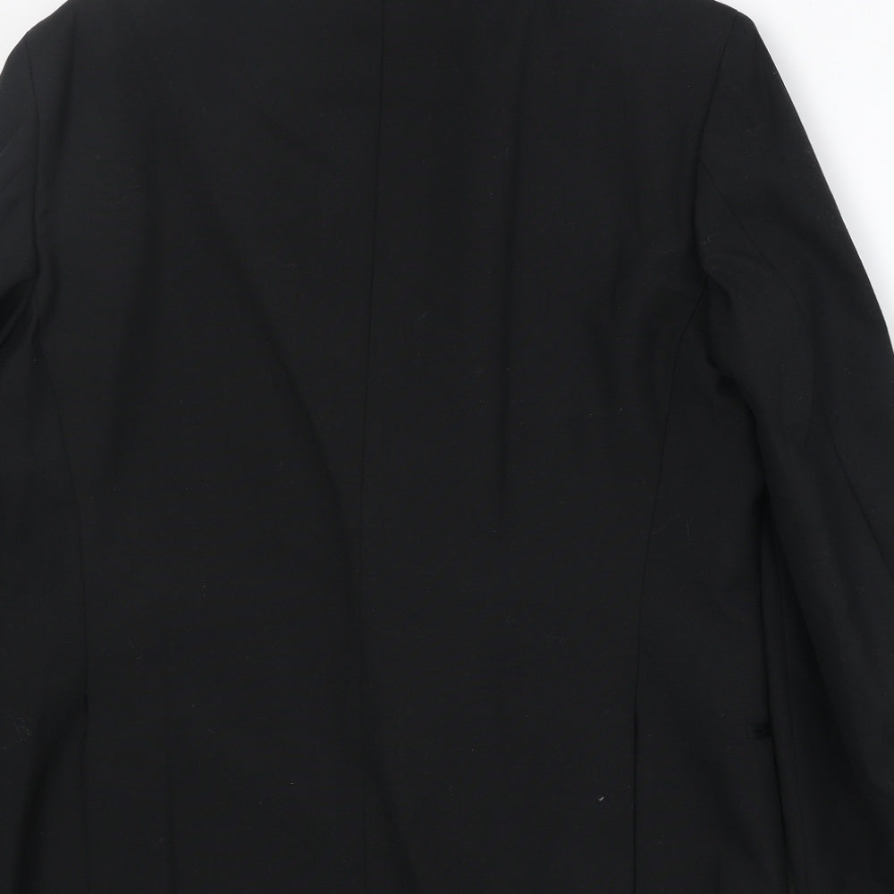 Jonelle Mens Black Polyester Tuxedo Suit Jacket Size 38 Regular
