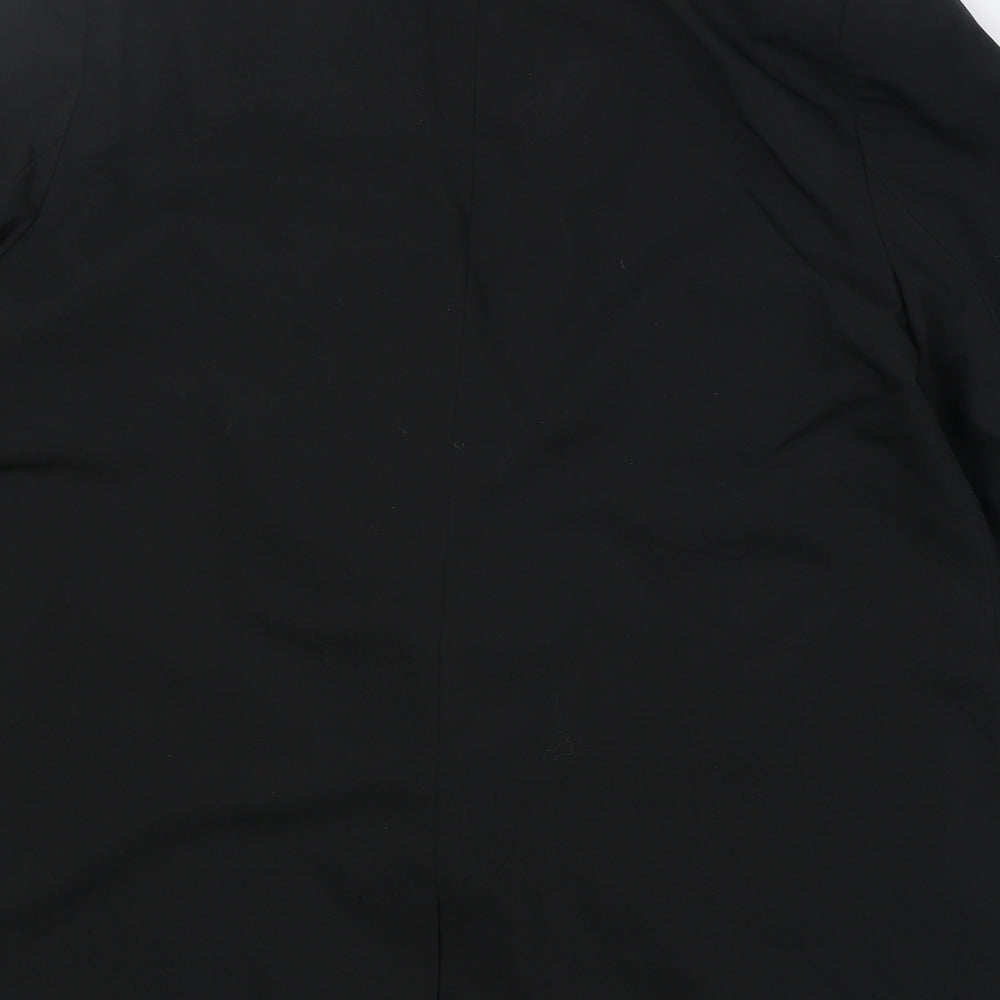 Caspsule Womens Black Polyester Jacket Suit Jacket Size 14