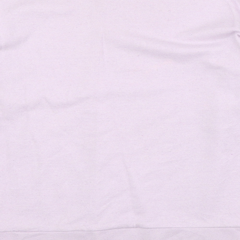 I SAW IT FIRST Womens Purple Cotton Pullover Sweatshirt Size S Pullover