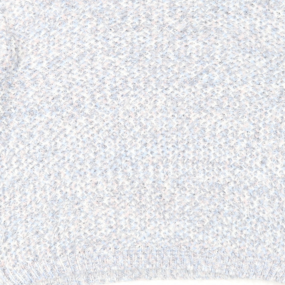 Marks & Spencer Womens Multicoloured Round Neck Acrylic Pullover Jumper Size 12