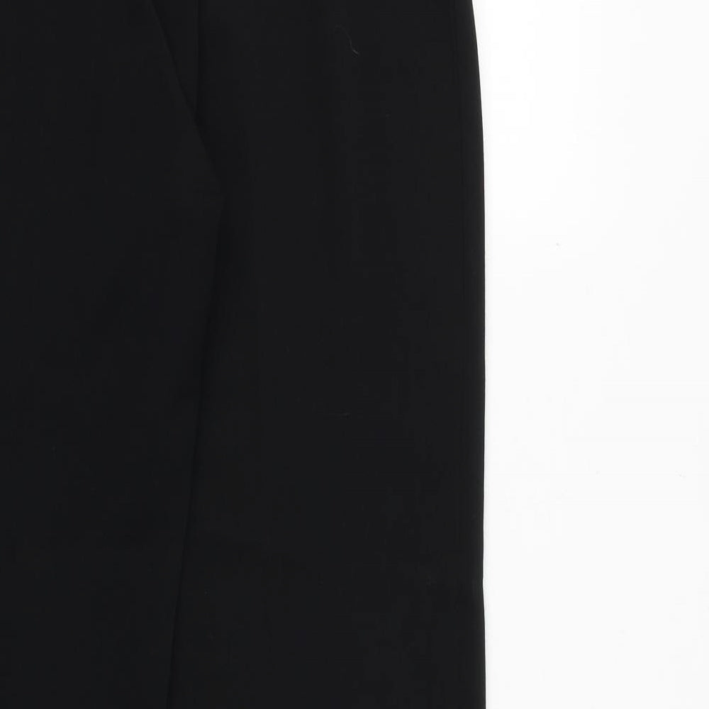 M&Co Womens Black Polyester Dress Pants Trousers Size 12 Regular Zip