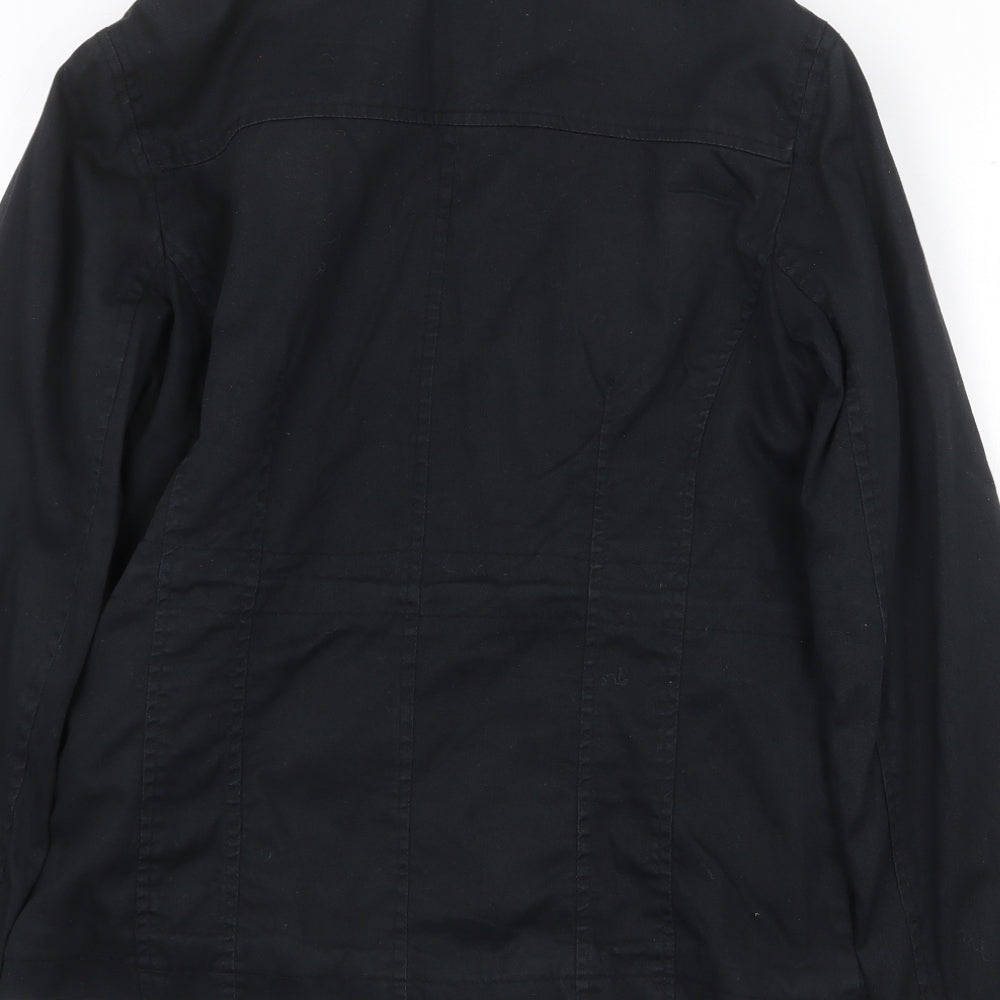 Dorothy Perkins Womens Black Jacket Size 10 Zip