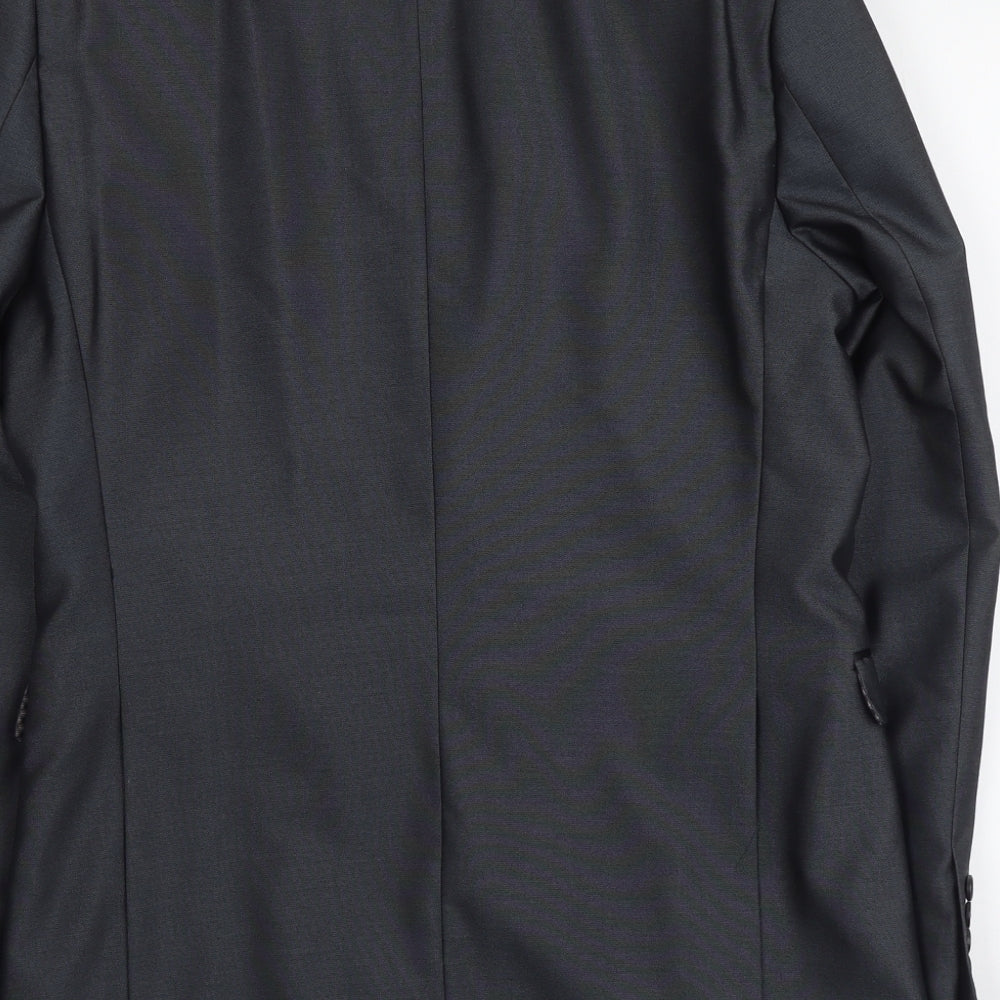 NEXT Mens Grey Polyester Jacket Suit Jacket Size L Regular