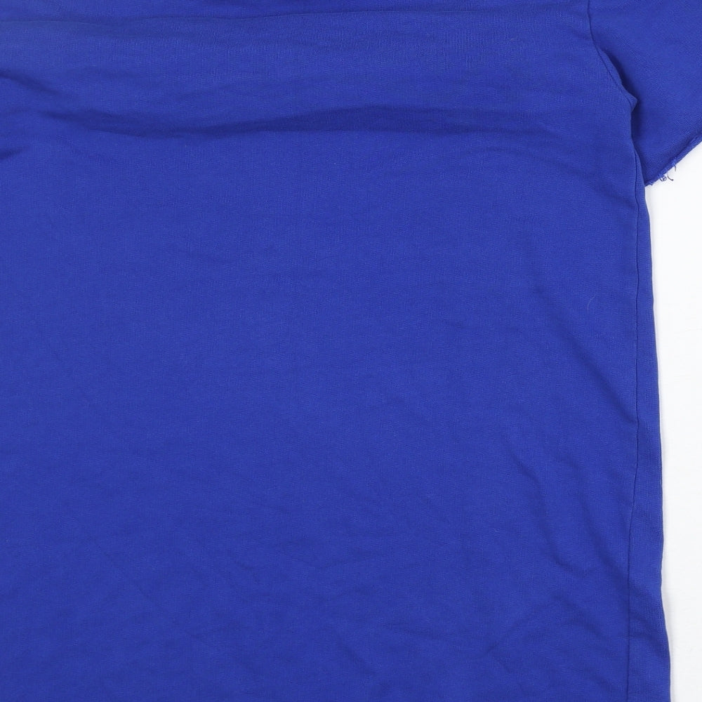Zara Womens Blue Polyester Pullover Sweatshirt Size S Pullover