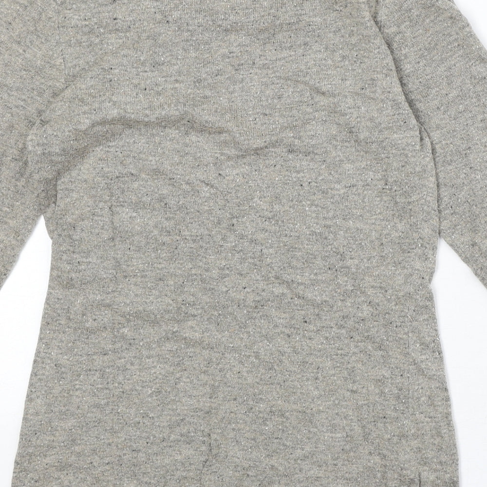 NEXT Womens Beige Boat Neck Cotton Pullover Jumper Size 6