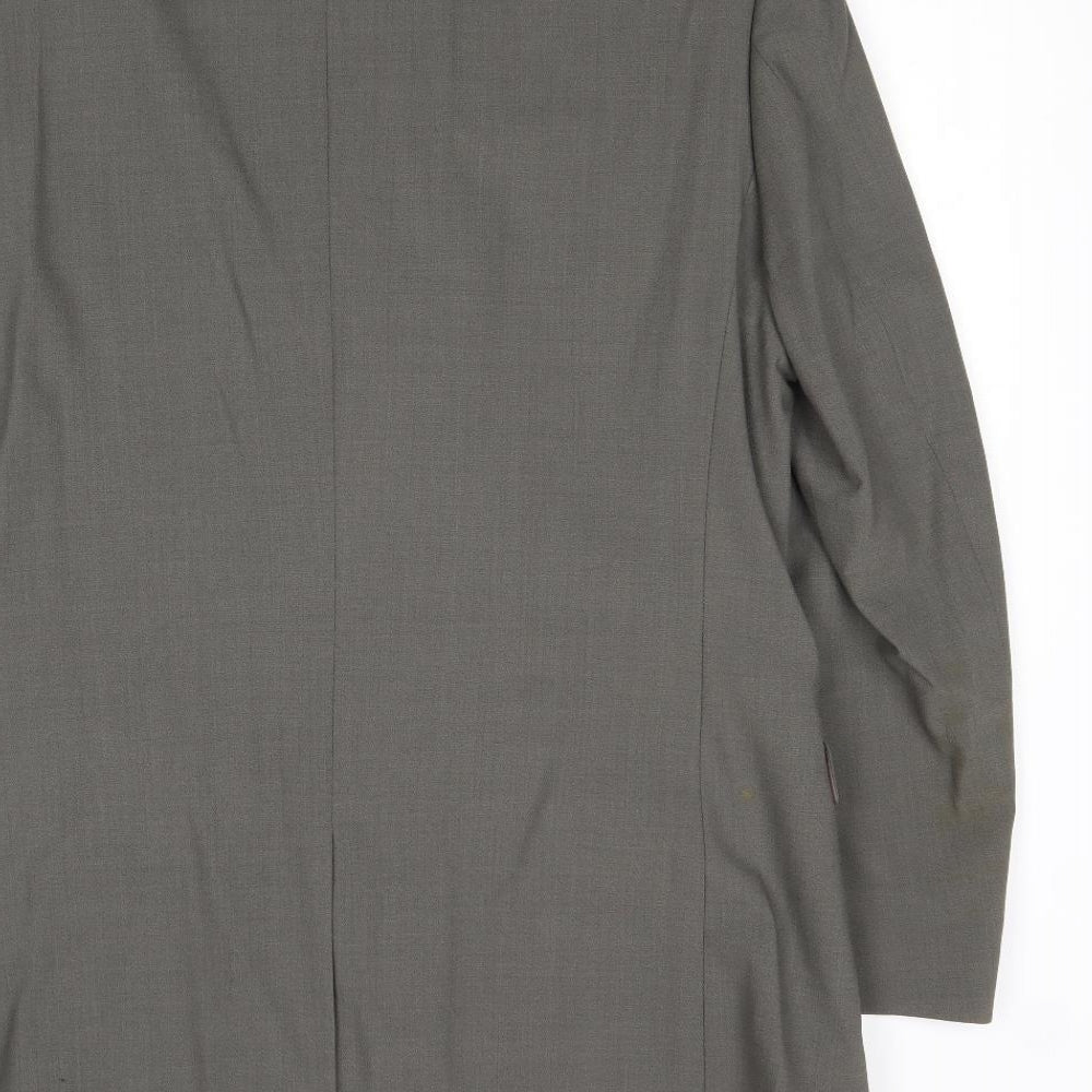 Karl Jackson Mens Grey Polyamide Jacket Suit Jacket Size 40 Regular