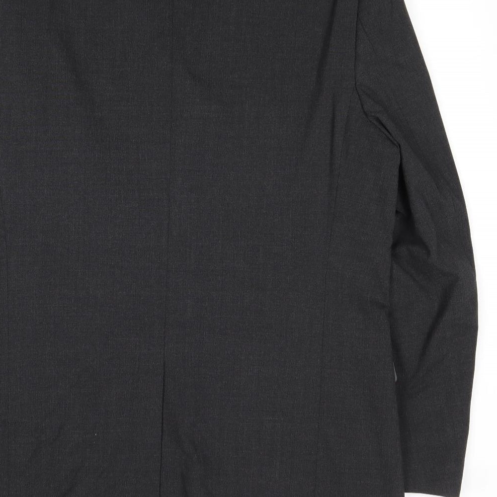 John Lewis Mens Grey Polyester Jacket Suit Jacket Size 42 Regular