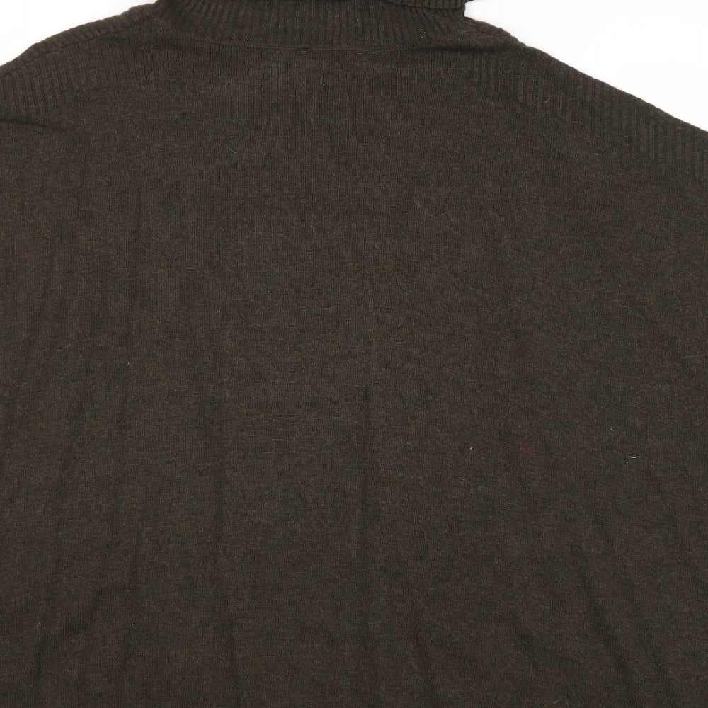 New Look Womens Grey Roll Neck Viscose Pullover Jumper Size M
