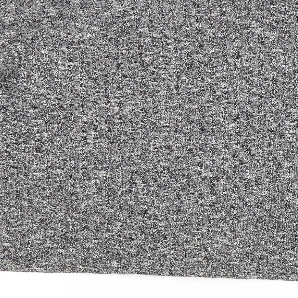Topshop Womens Grey Round Neck Polyester Pullover Jumper Size 12