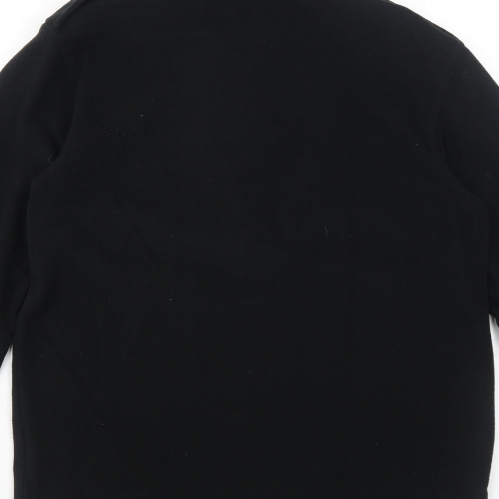 Churchill Womens Black Polyester Pullover Sweatshirt Size S Zip