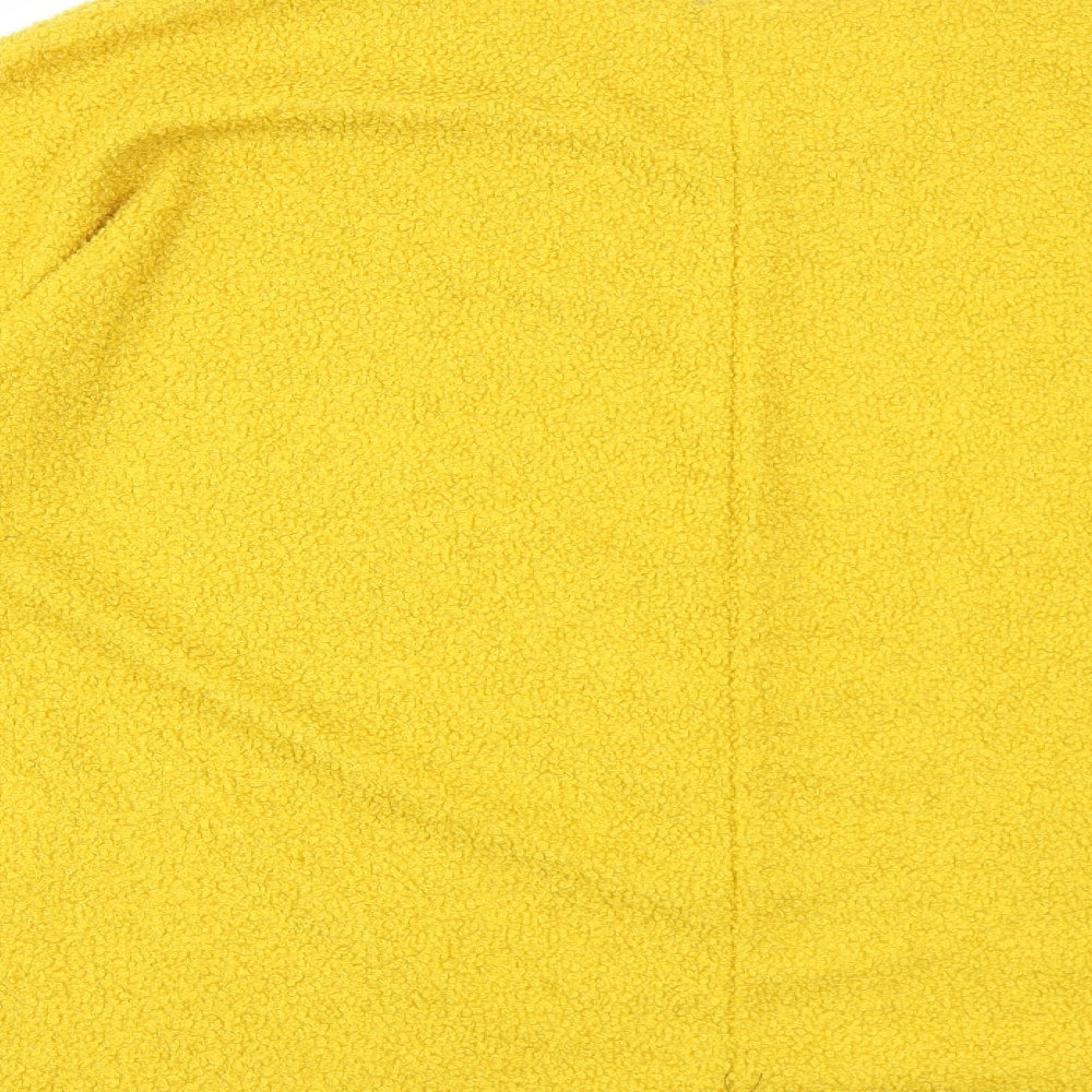 New Collection Womens Yellow Round Neck Polyester Pullover Jumper Size 8