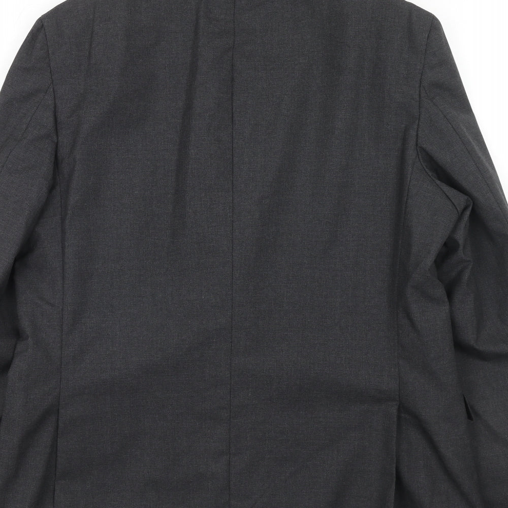 Shoreditch Mens Grey Wool Jacket Suit Jacket Size 42 Regular