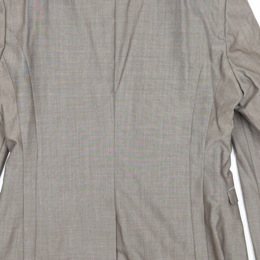 NEXT Mens Beige Wool Jacket Suit Jacket Size 40 Regular