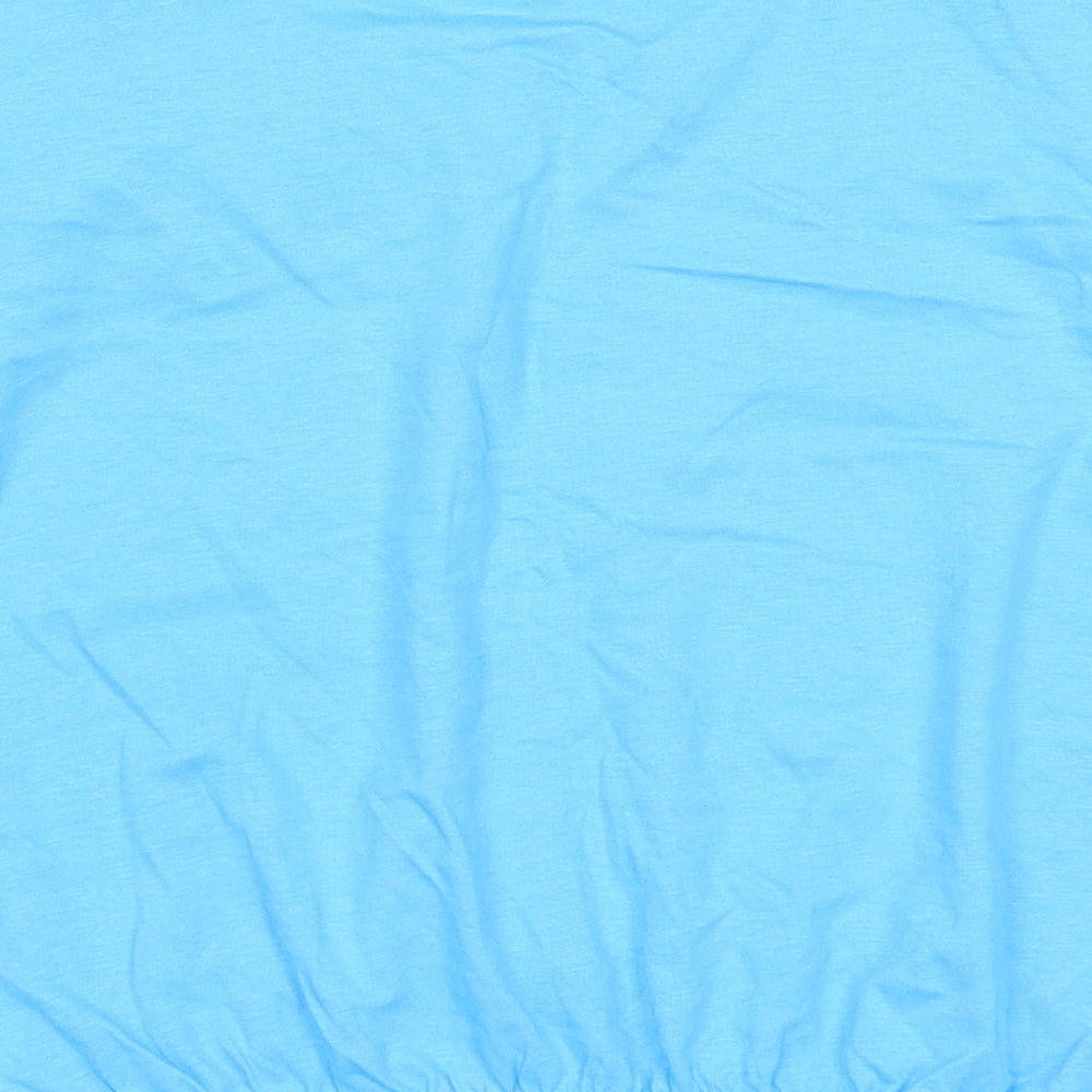 Divided by H&M Womens Blue Cotton Basic Tank Size M Round Neck - Tennis Club