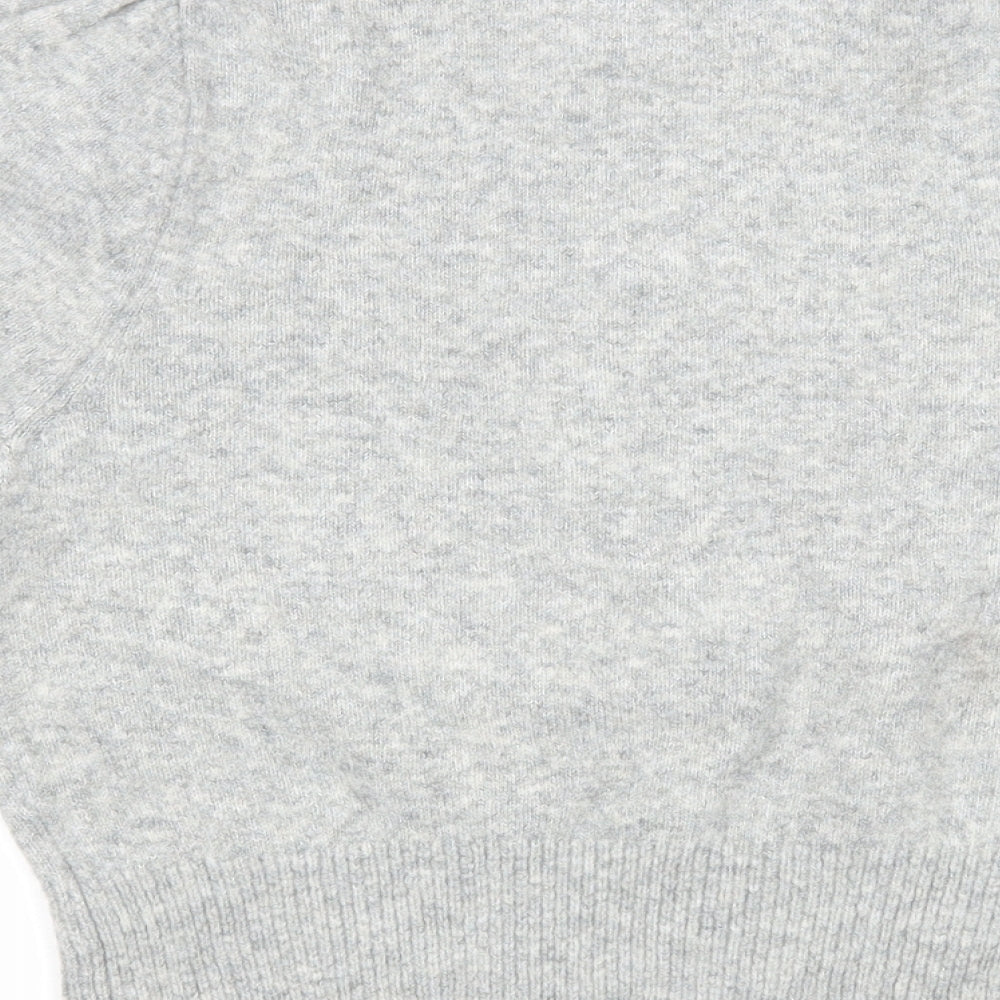 H&M Womens Grey Round Neck Polyester Pullover Jumper Size S - Shoulder Detail
