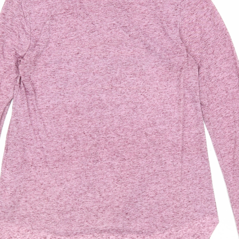 Only Womens Pink Geometric Polyester Basic T-Shirt Size S Round Neck - Believe in Yourself and you will be Unstopable