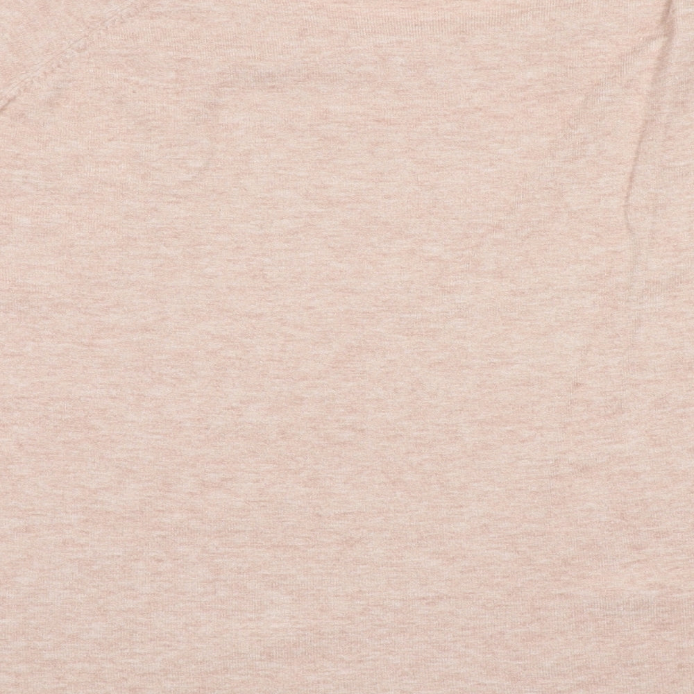 VERO MODA Womens Pink Round Neck Viscose Pullover Jumper Size S