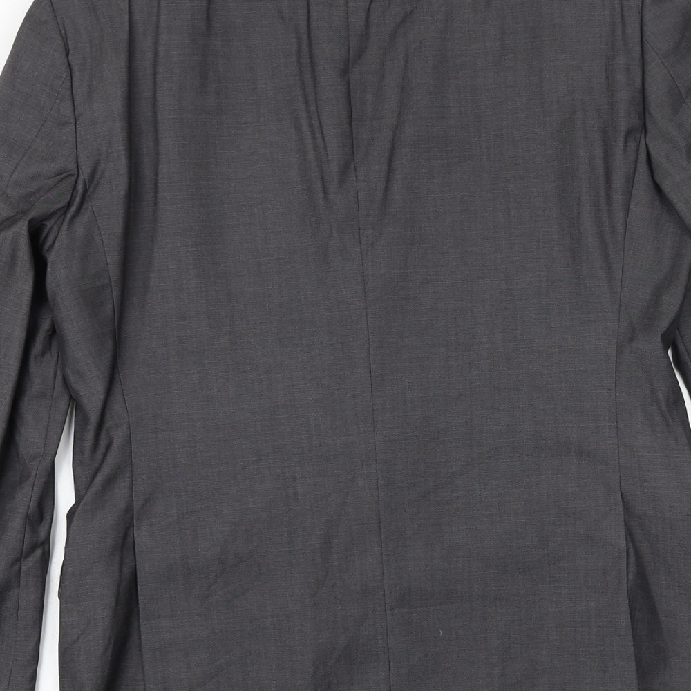 NEXT Mens Grey Wool Jacket Suit Jacket Size 38 Regular