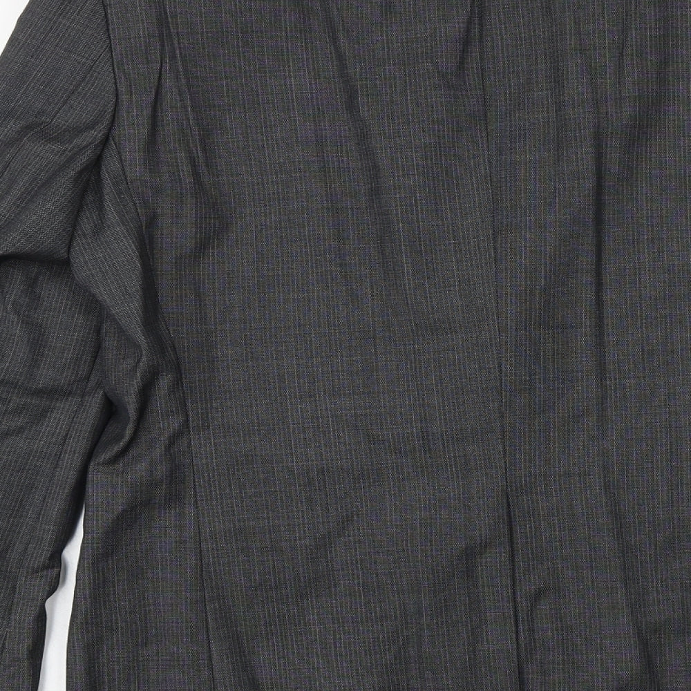 NEXT Mens Grey Wool Jacket Blazer Size 38 Regular