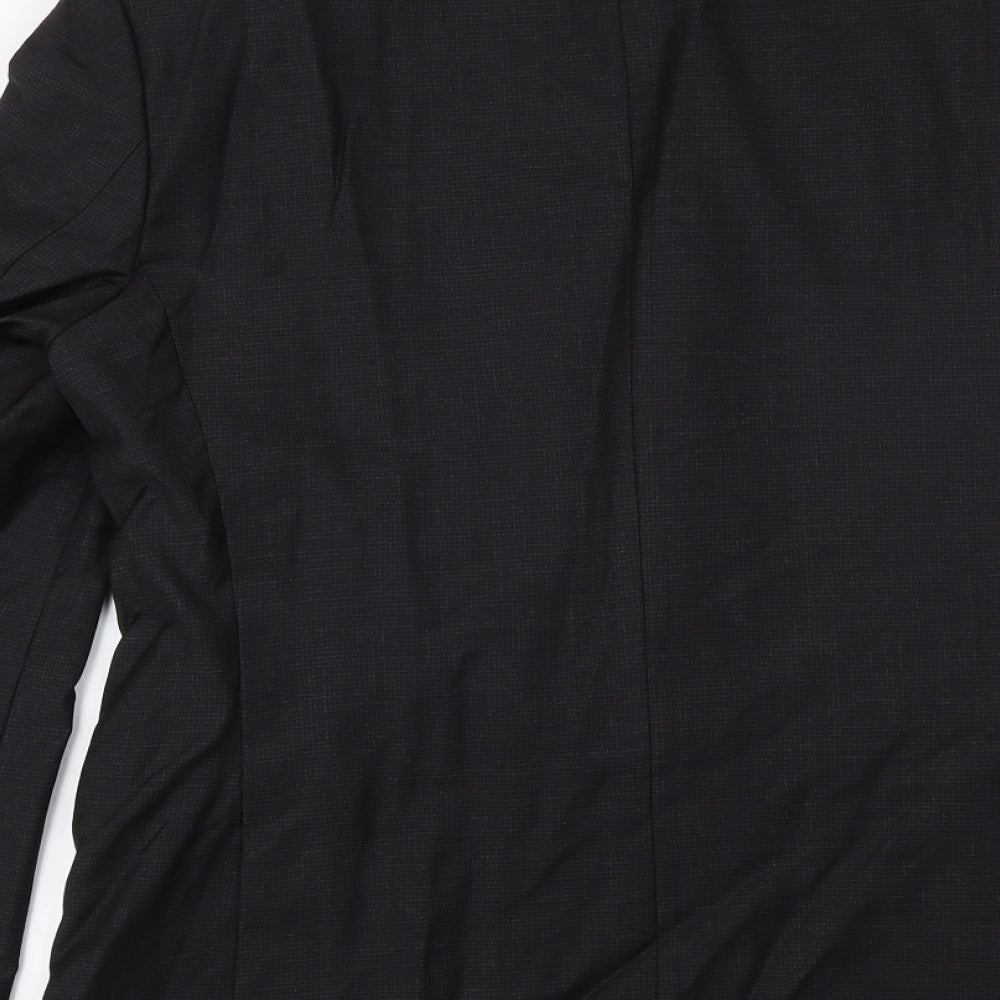 Marks & Spencer Mens Black Wool Jacket Suit Jacket Size 40 Regular