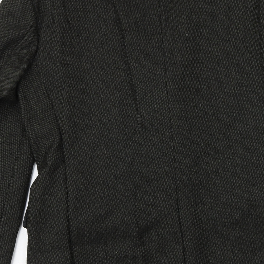 Canada Mens Grey Wool Jacket Suit Jacket Size 38 Regular
