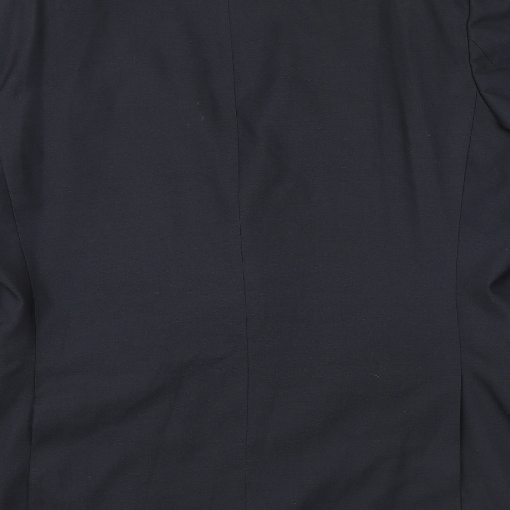 Burton Mens Grey Polyester Jacket Suit Jacket Size 44 Regular