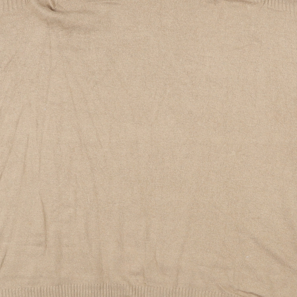 New Look Womens Beige Roll Neck Viscose Pullover Jumper Size S