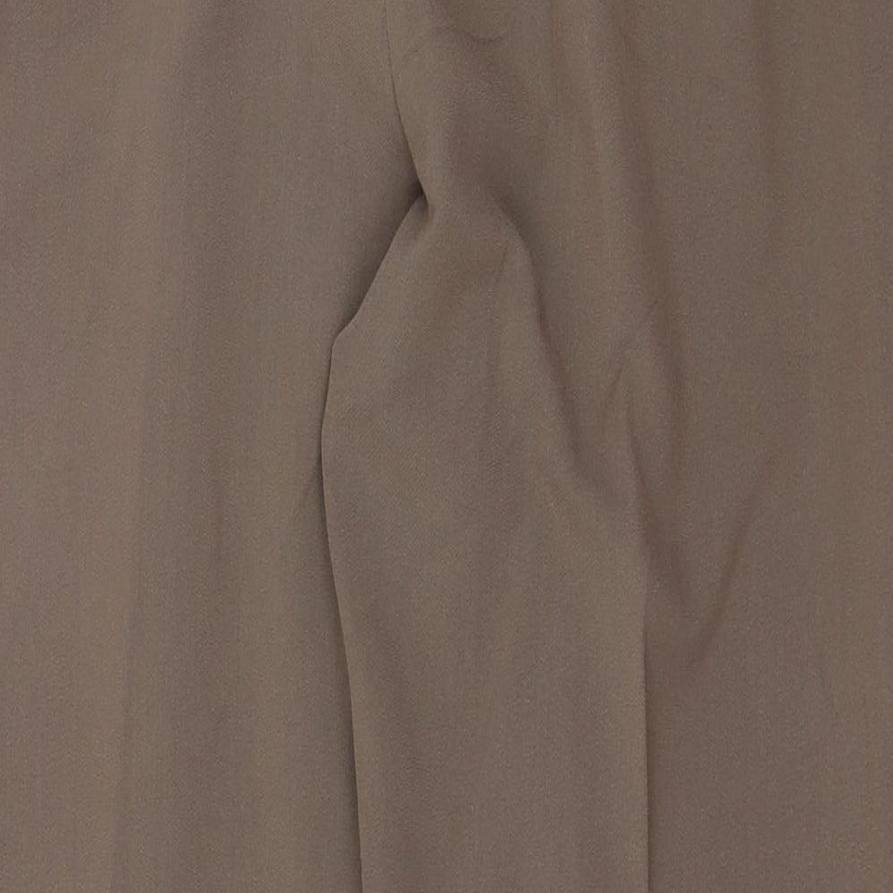 Julipa Womens Grey Polyester Trousers Size 16 Regular Zip