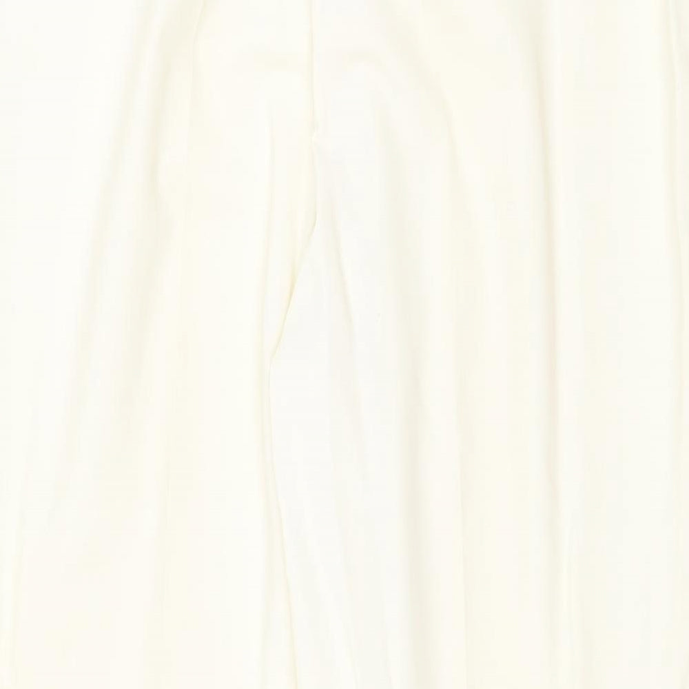 Boutique Bis Womens Ivory Polyester Trousers Size 20 Regular Zip