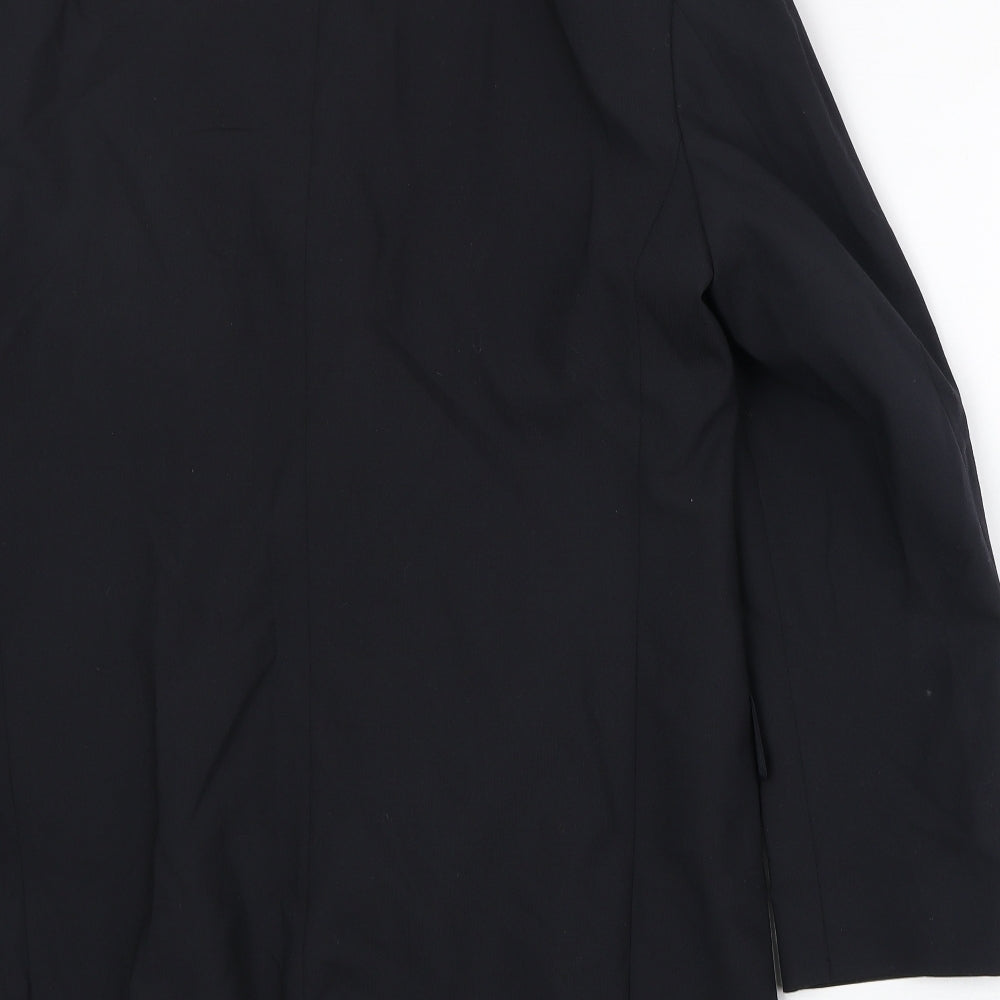 Marks & Spencer Mens Black Polyester Jacket Suit Jacket Size 40 Regular