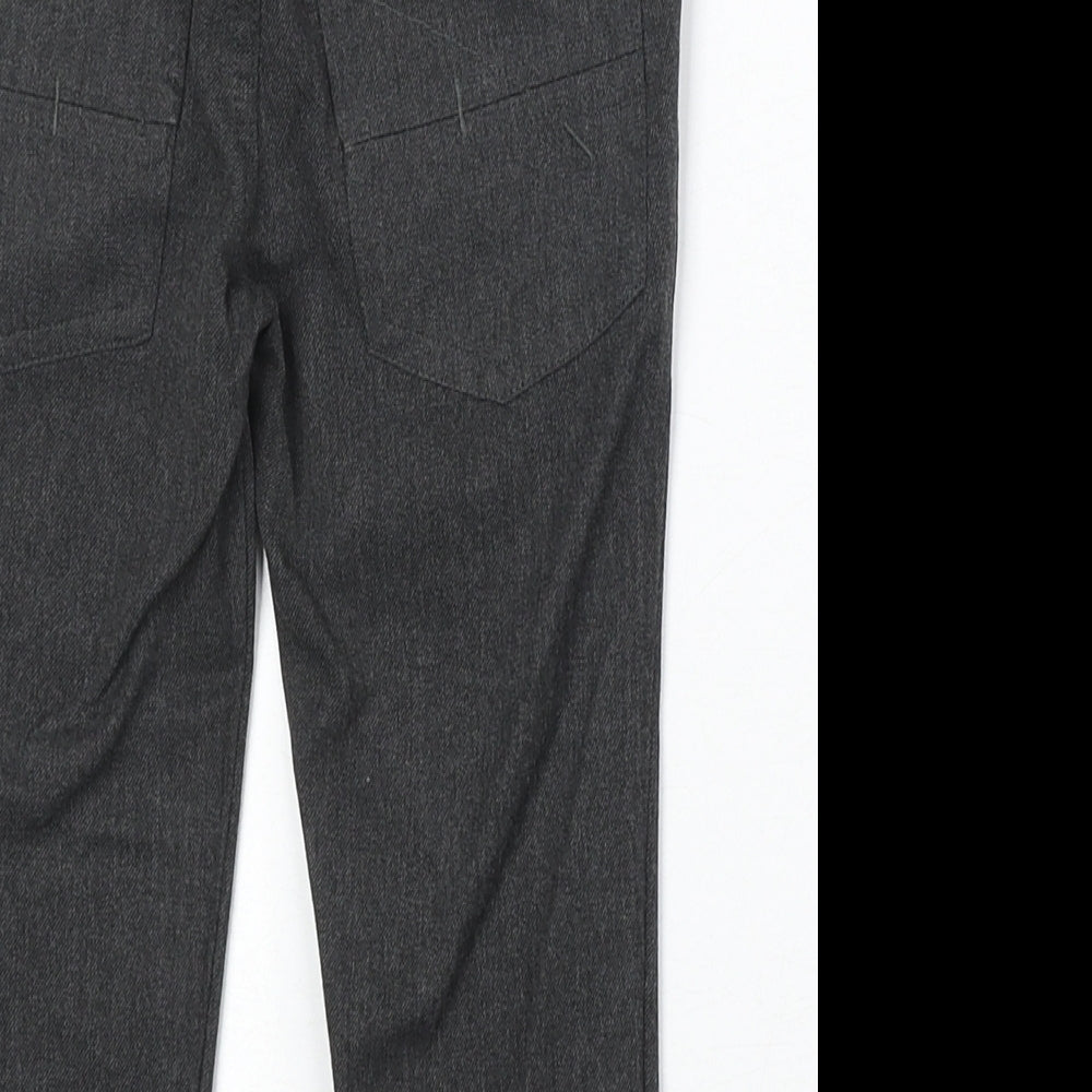 Next Boys Grey Polyester Dress Pants Trousers Size 3 Years Regular Zip