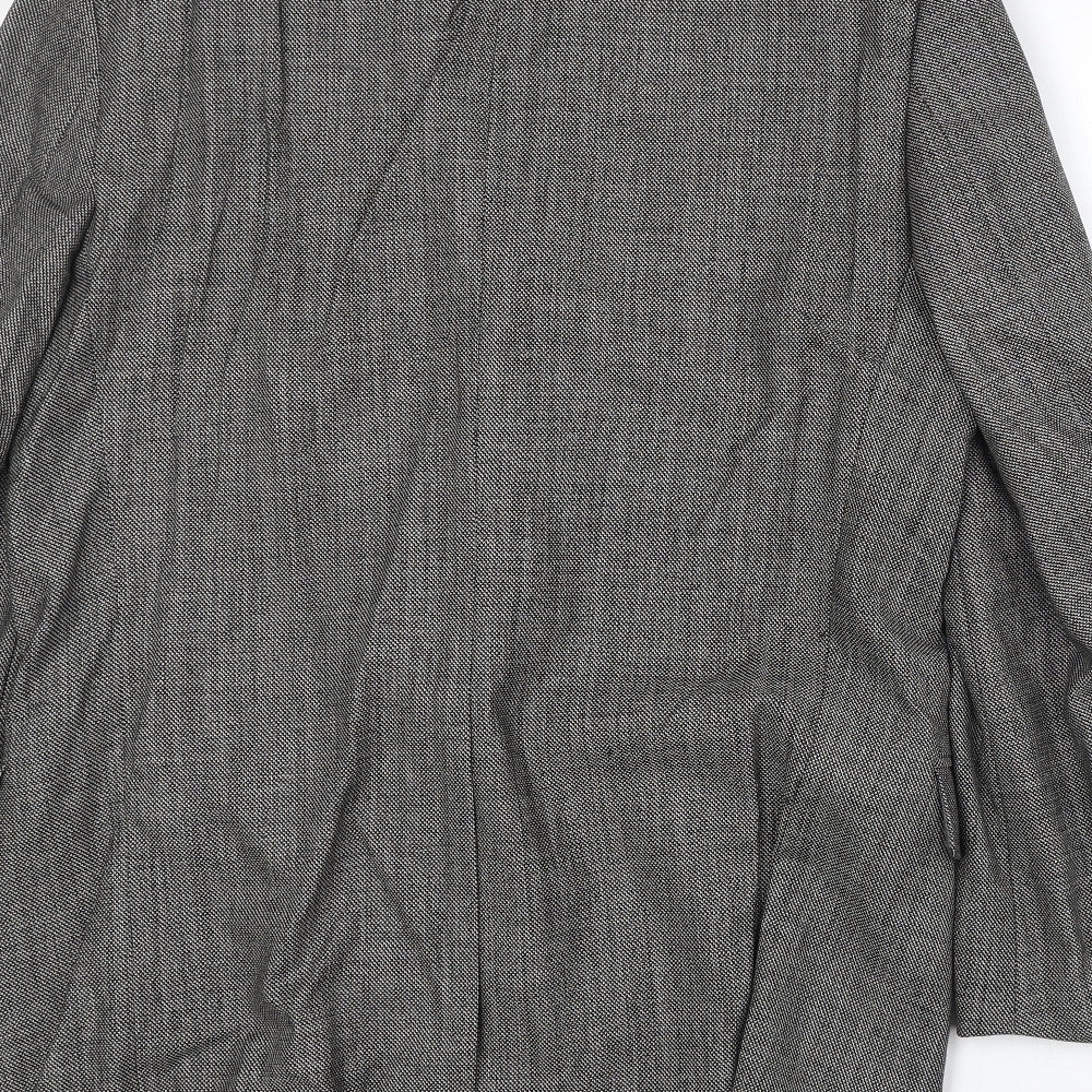 Marks & Spencer Mens Grey Wool Jacket Suit Jacket Size 40 Regular