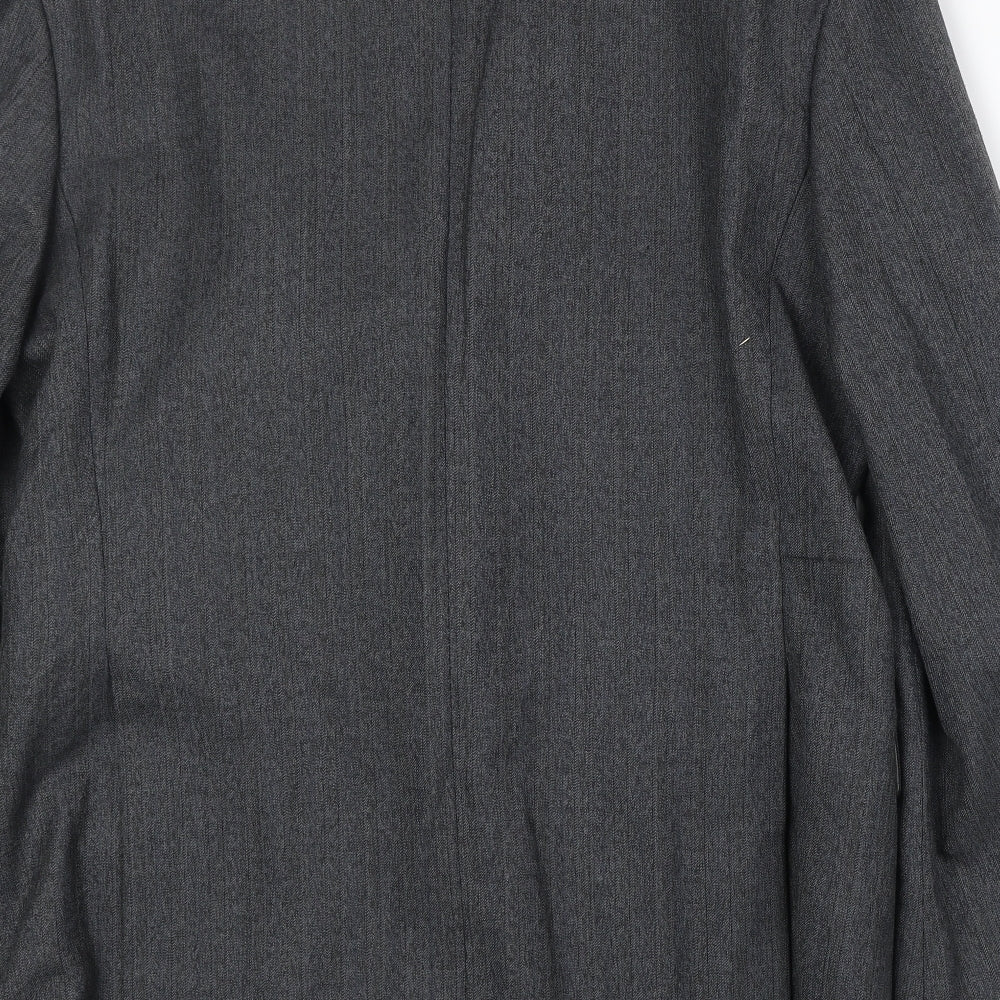 James Barry Mens Grey Polyester Jacket Suit Jacket Size 42 Regular