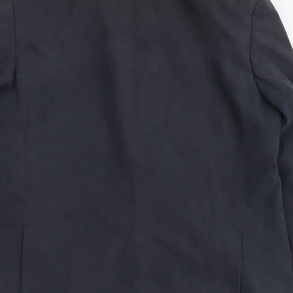 Marks & Spencer Mens Blue Polyester Jacket Suit Jacket Size 44 Regular
