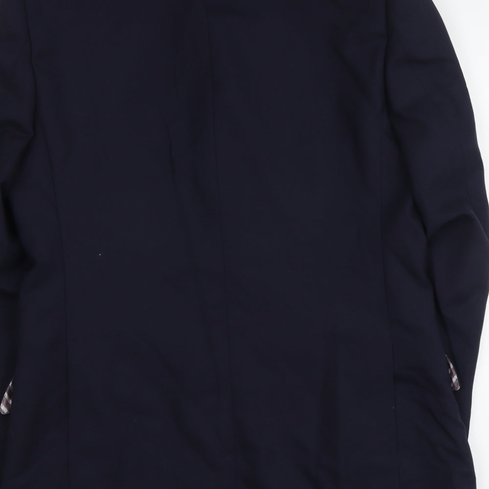 Marks & Spencer Mens Blue Wool Jacket Suit Jacket Size L Regular