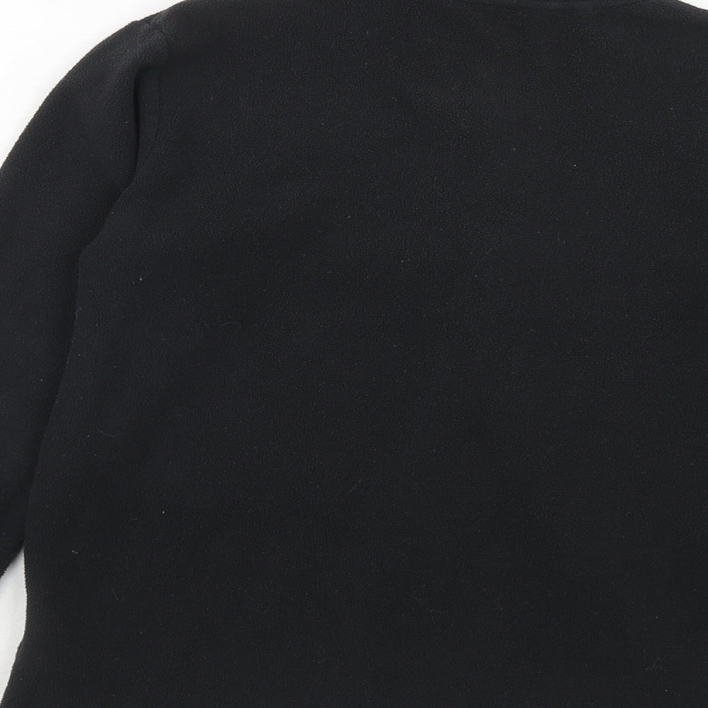 Freedom Trail Womens Black Polyester Pullover Sweatshirt Size 6 Zip