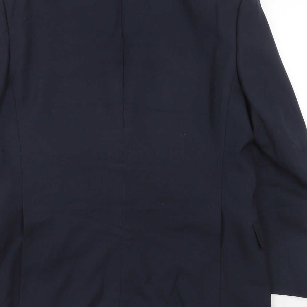 Marks & Spencer Mens Blue Wool Jacket Suit Jacket Size 38 Regular