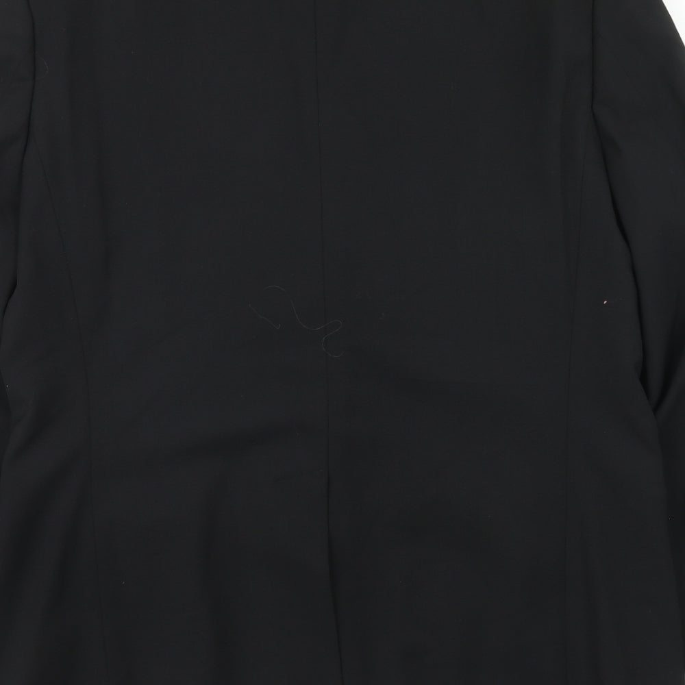 Bernini Mens Black Wool Jacket Suit Jacket Size 40 Regular
