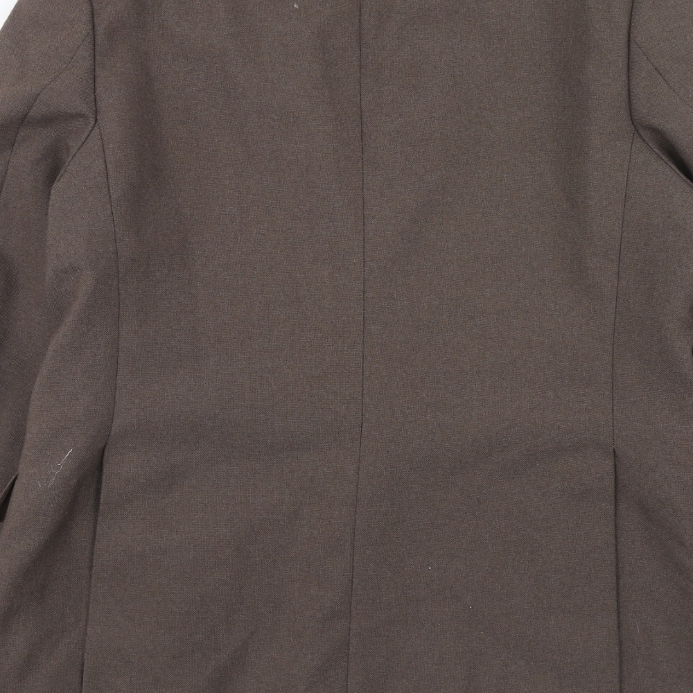 Robert Hirst Mens Brown Wool Jacket Suit Jacket Size 40 Regular